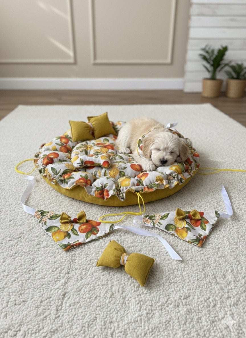 Cama para perros redonda MODELO Naranja