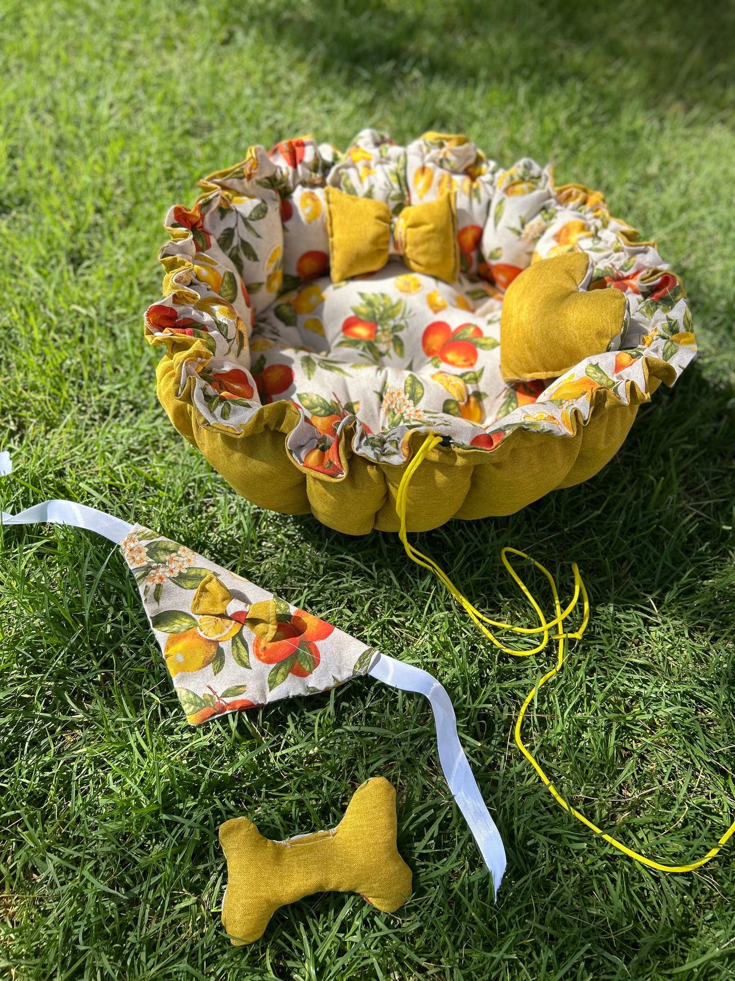 Cama para perros redonda MODELO Naranja