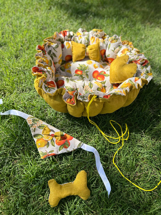 Cama para perros redonda MODELO Naranja