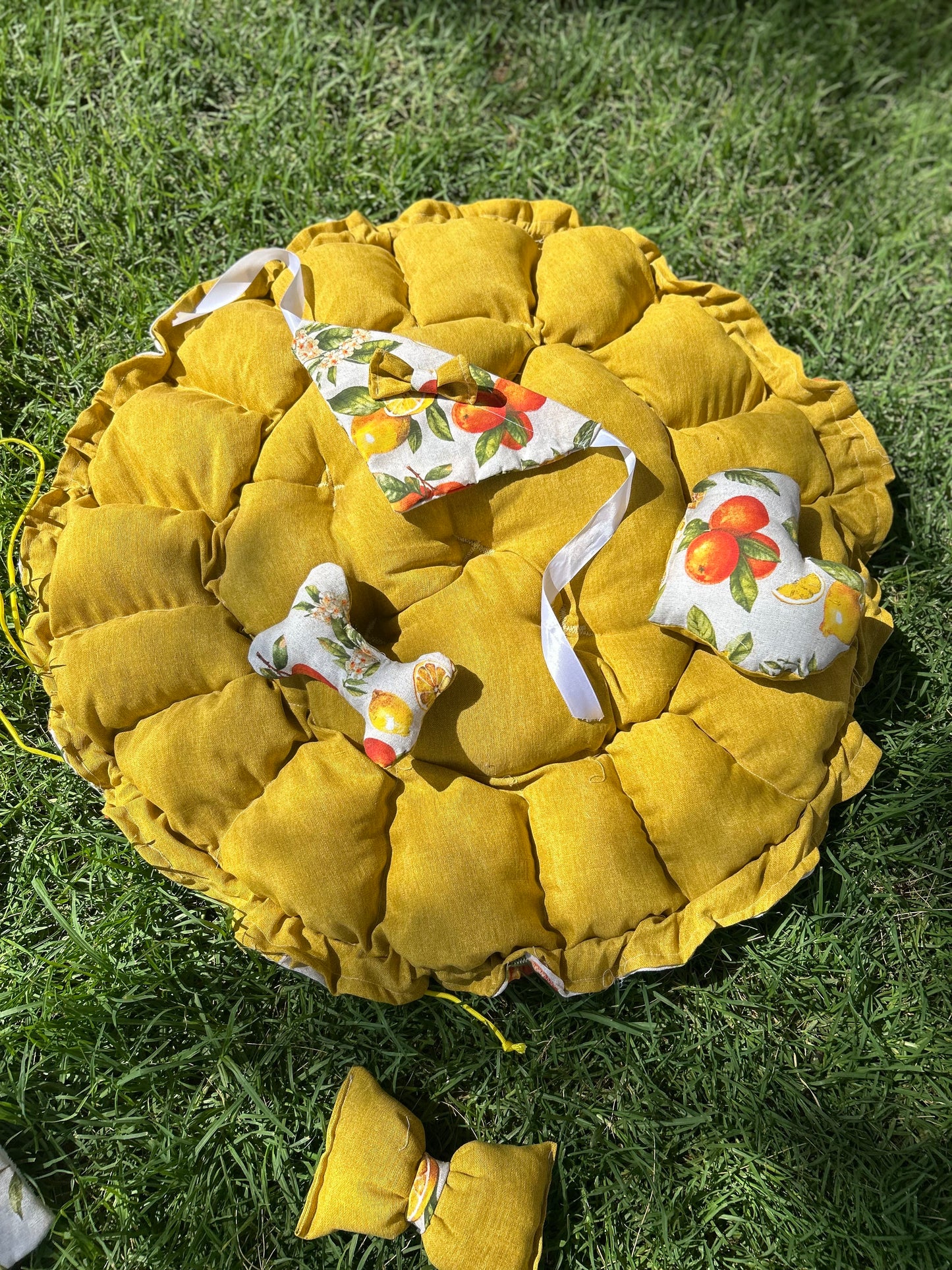 Cama para perros redonda MODELO Naranja