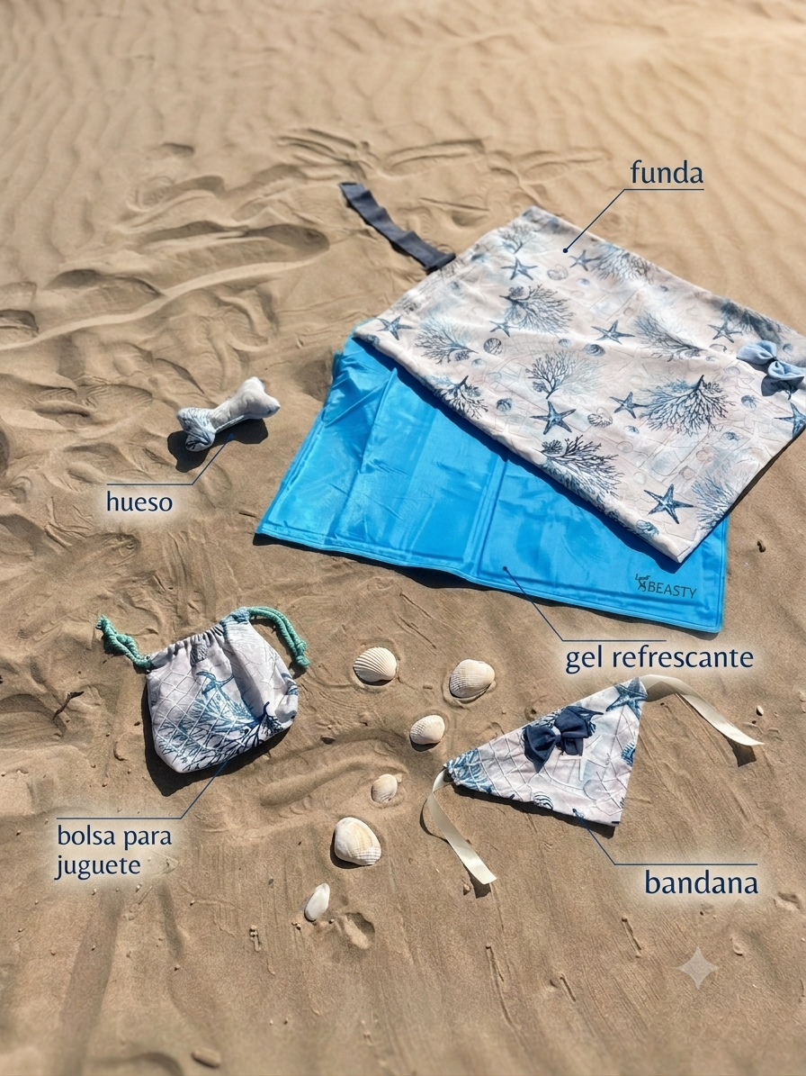 Kit de Verano para Perros – Edición Playa