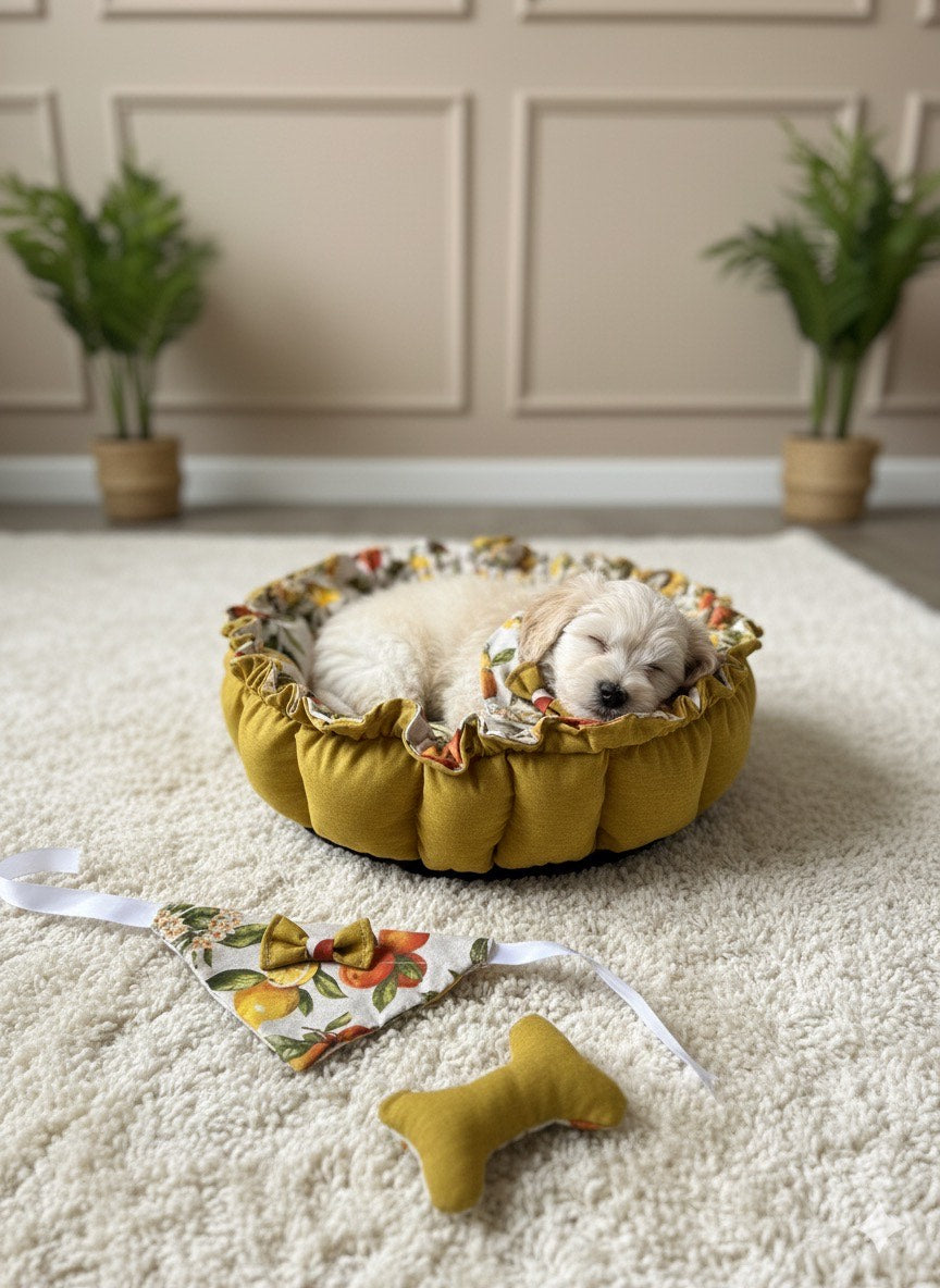 Cama para perros redonda MODELO Naranja
